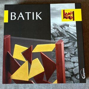 Batik 1997 Gigamic Board Game Strategy Wooden Shape Fitting Vintage Complete